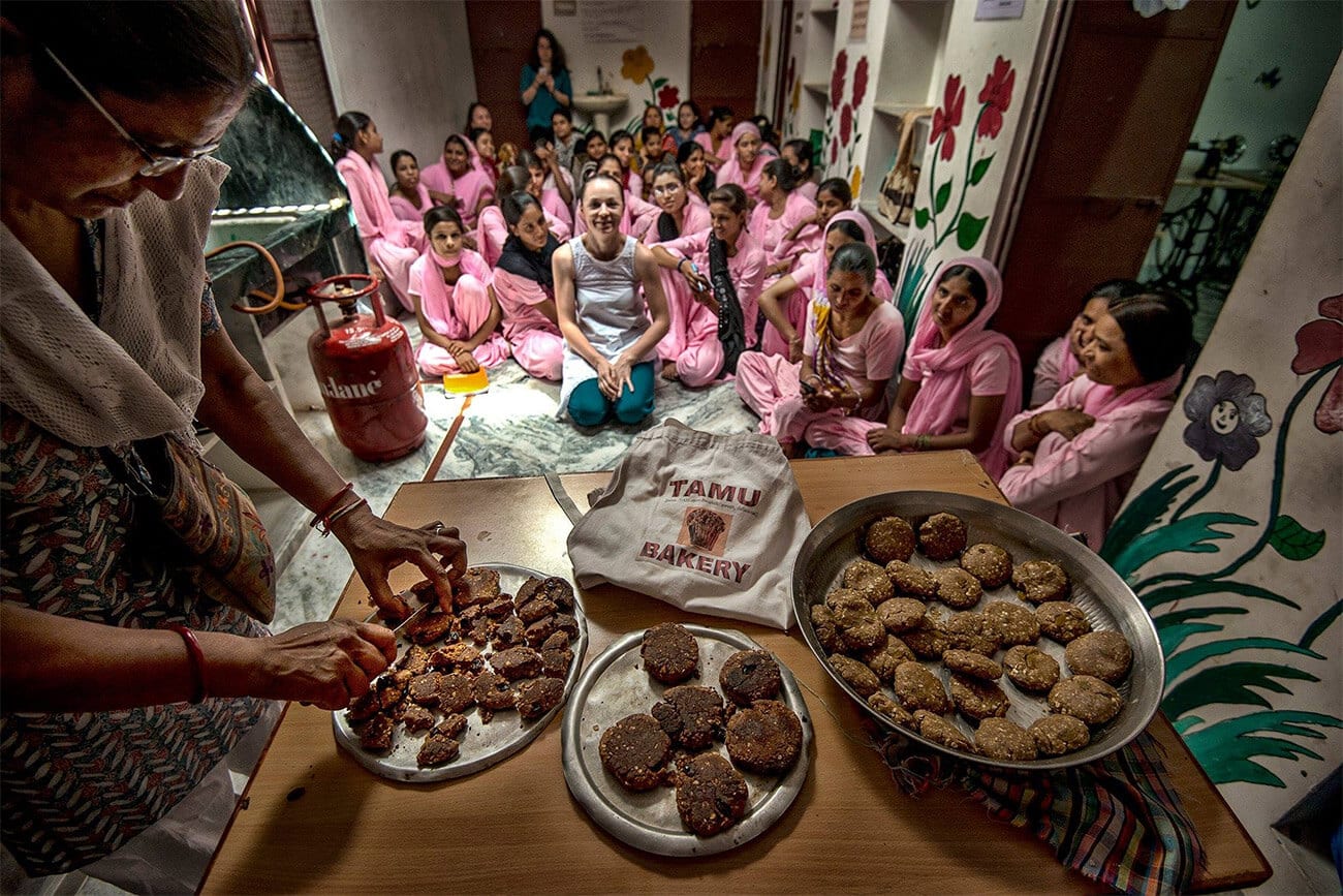 Baking on hot sand around the world