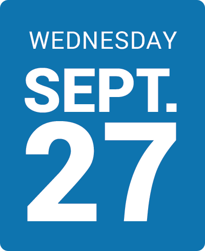 Wednesday<br />
SEPTEMBER 27, 2023