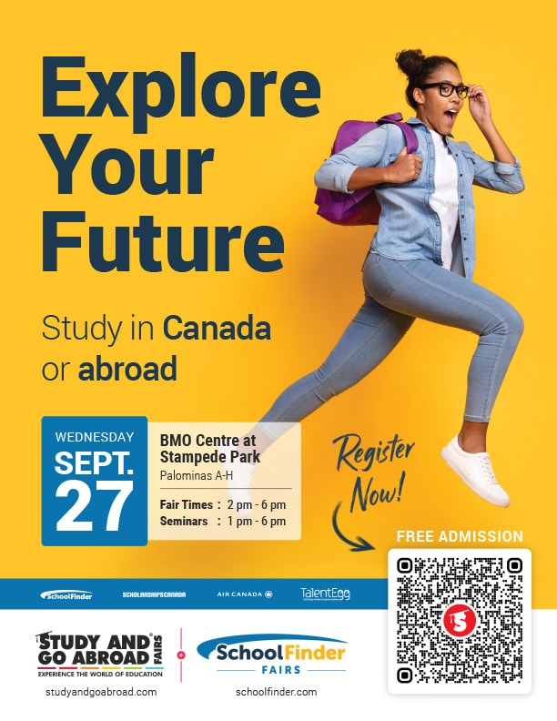 Study and Go Abroad / SchoolFinder Fairs Poster - CALGARY