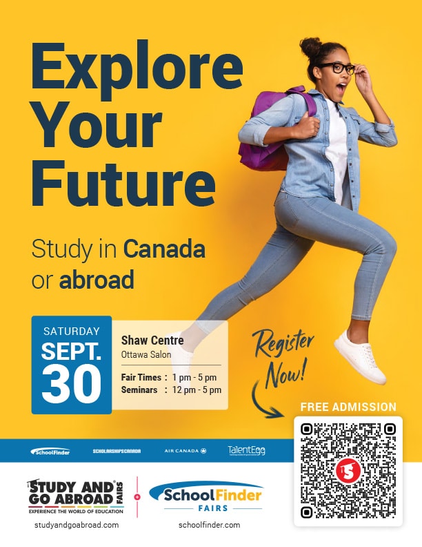 Study and Go Abroad / SchoolFinder Fairs Poster - OTTAWA