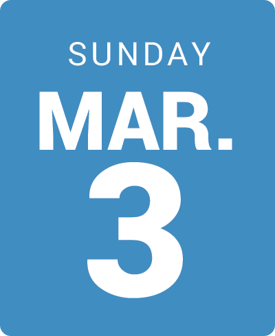 Sunday, March 3